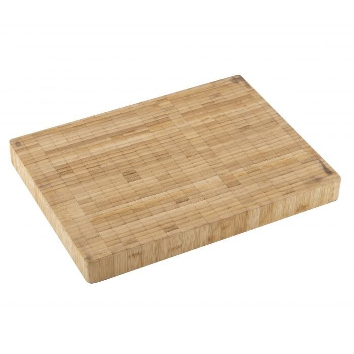 Bamboo End-Grain Rectangular Carving Board 50X35X4Cm Natural