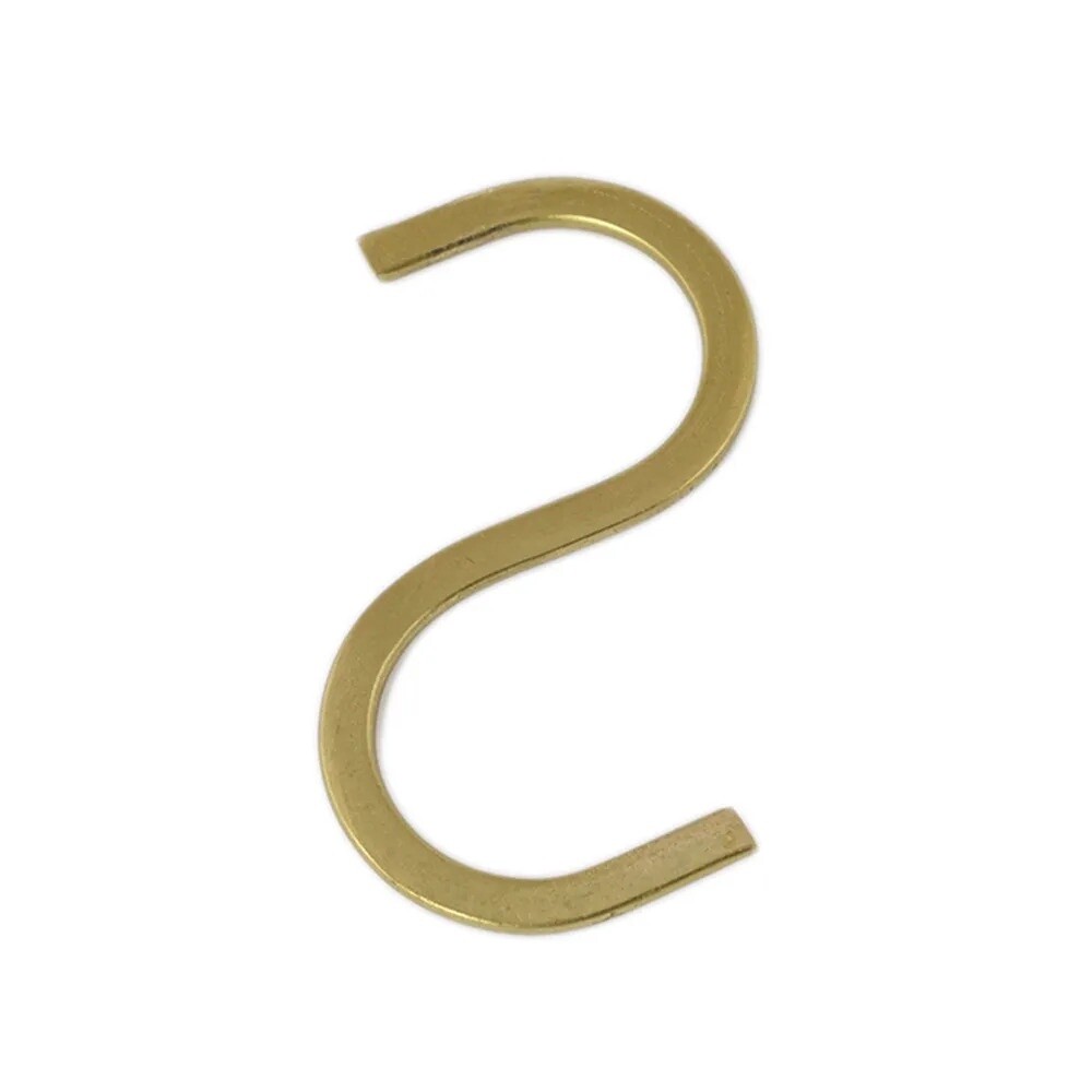 Brass Small S Hook