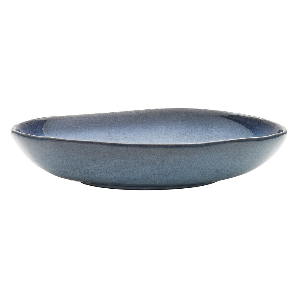 Ottawa Indigo Shallow Bowl