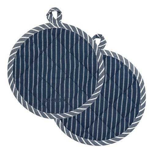 Trattoria Set of 2 Pot Holder Denim