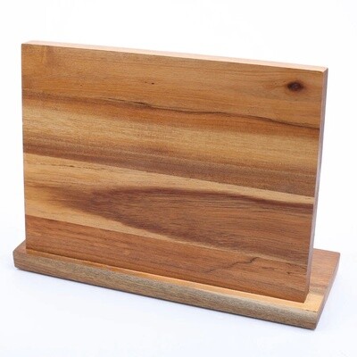 Magnetic Acacia Wood Knife Holder - Large