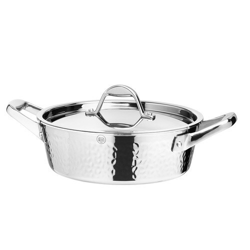 Stern Tri-Ply Stainless Steel 24cm Low Casserole