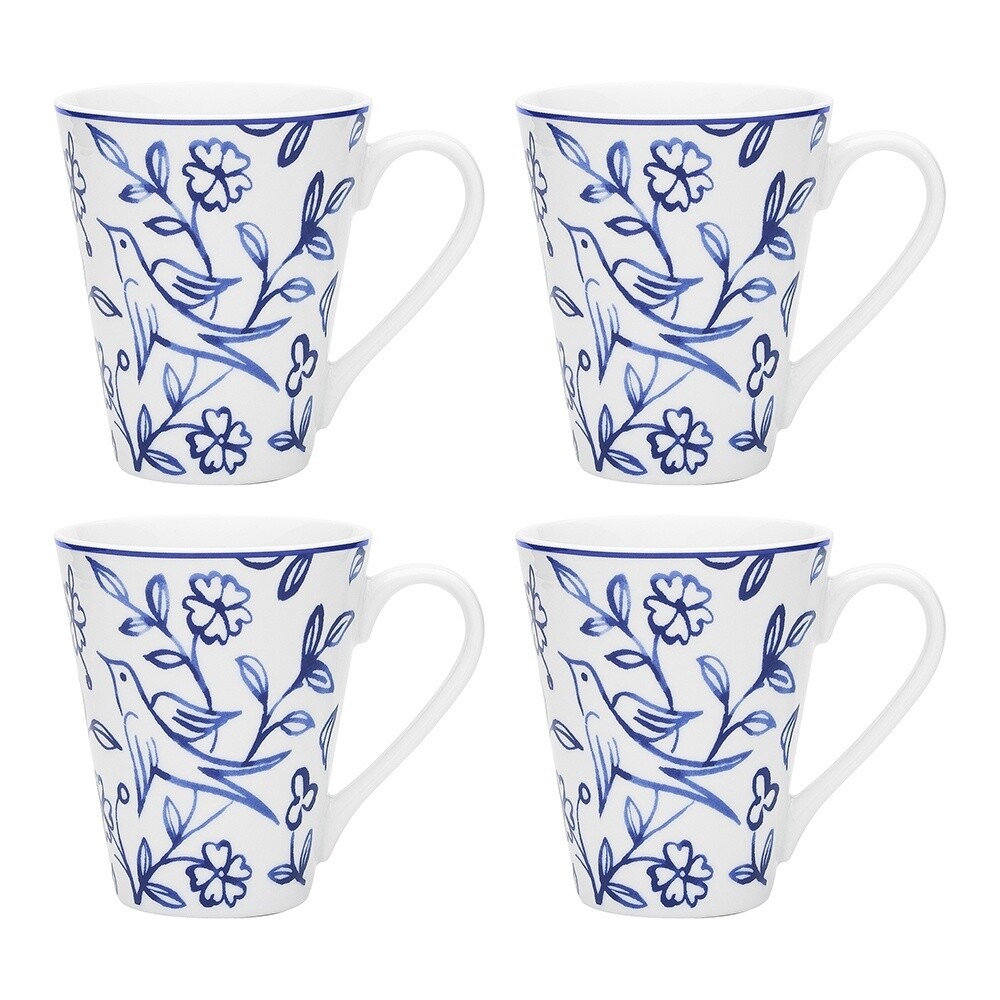 Porto Ginseng Mugs Set of 4 240ml Blue