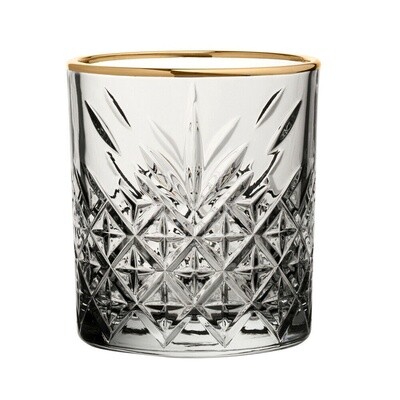 Timeless Dof Tumbler 345Ml Set Of 4 With Gold Rim