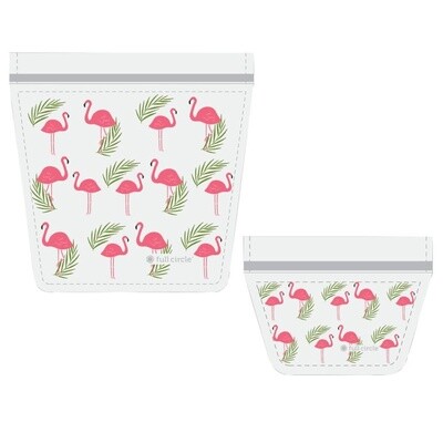 Reusable Travel &amp; Cosmetic Set/2 Flamingo