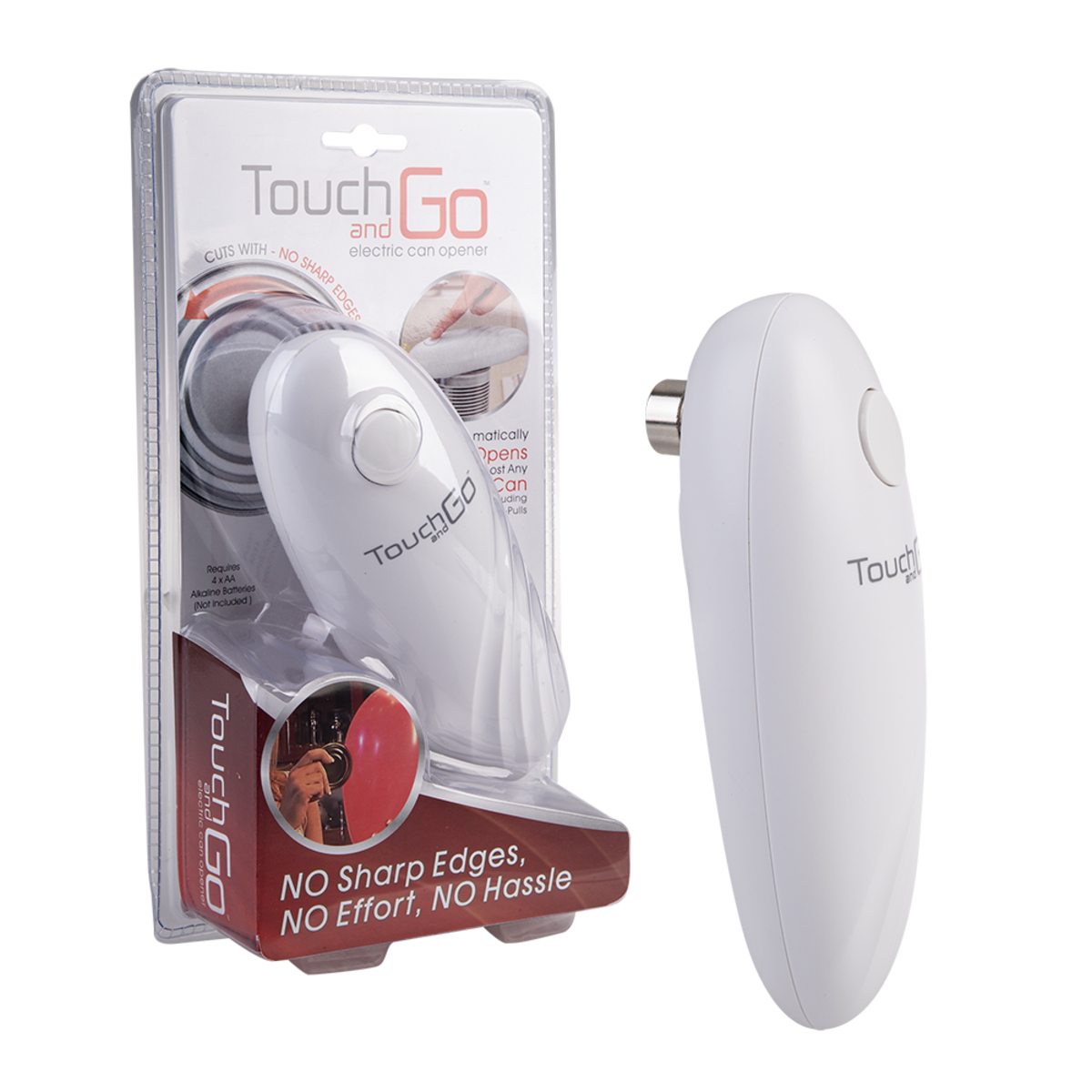 Auto Safety Can Opener - White