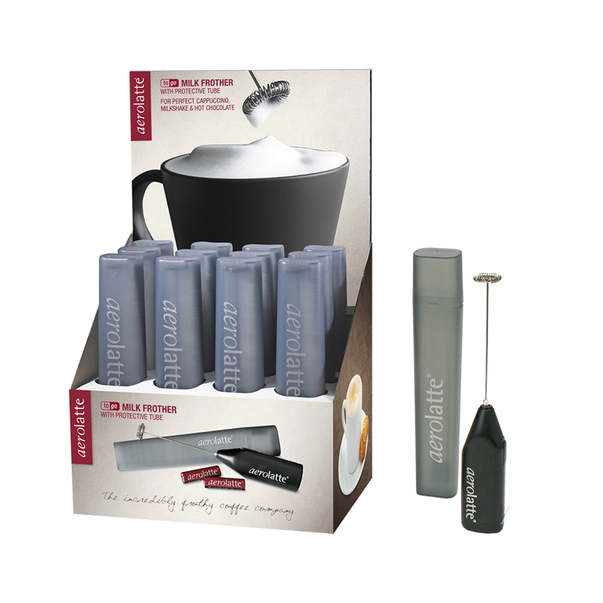 To Go Milk Frother with Case