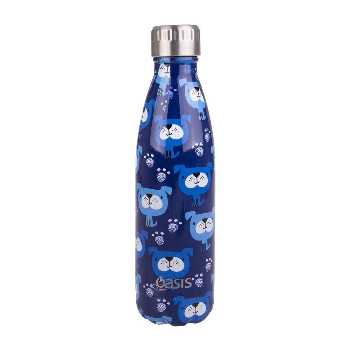 Oasis Stainless Steel  Double Wall Insulated Drink Bottle, Color: Blue Heeler