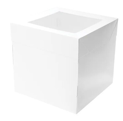 White Cake Box 12 Inch Tall Square 12In X 12In