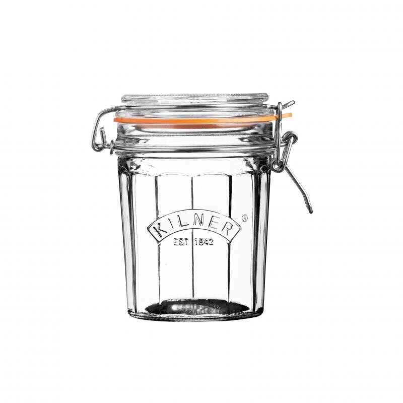 Facetted Clip Top Jar