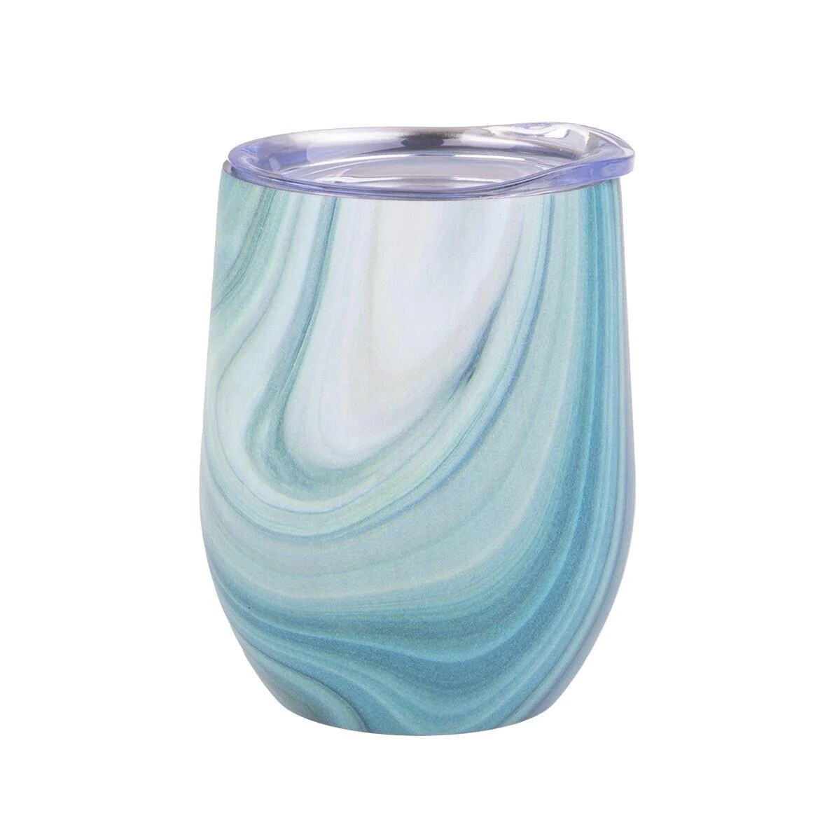 &quot;Oasis&quot; Flasks Stainless Steel Double Wall Insulated Wine Tumbler  330ml - 15 Colors, Colour: Whitehaven