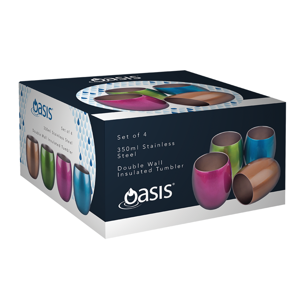 &quot;Oasis&quot; Tumblers 350Ml S/S Double Wall Insulated Tumbler, Colour: Asst. Colours