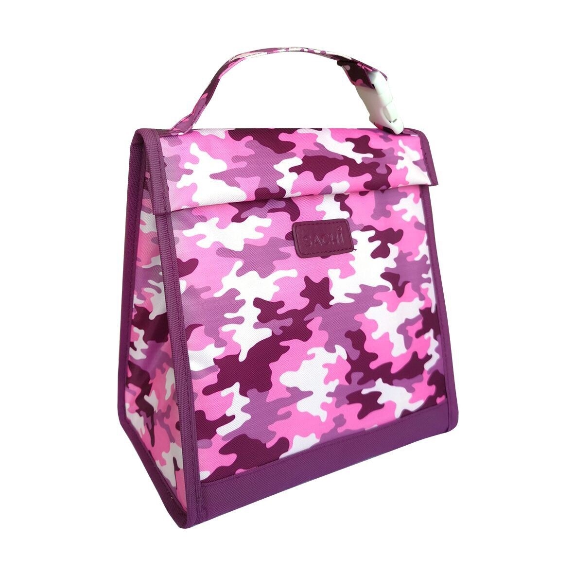 Style 226 Insulated Junior Lunch Pouch - Camo Pink, Colour: Camo Pink