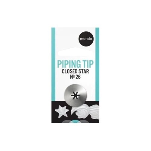 #26 Stainless Steel  Closed Star Piping Tip