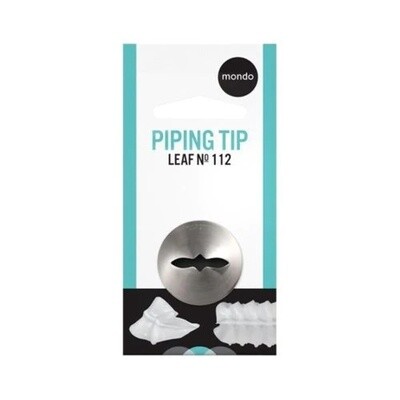 #112 Stainless Steel Lg Leaf Piping Tip