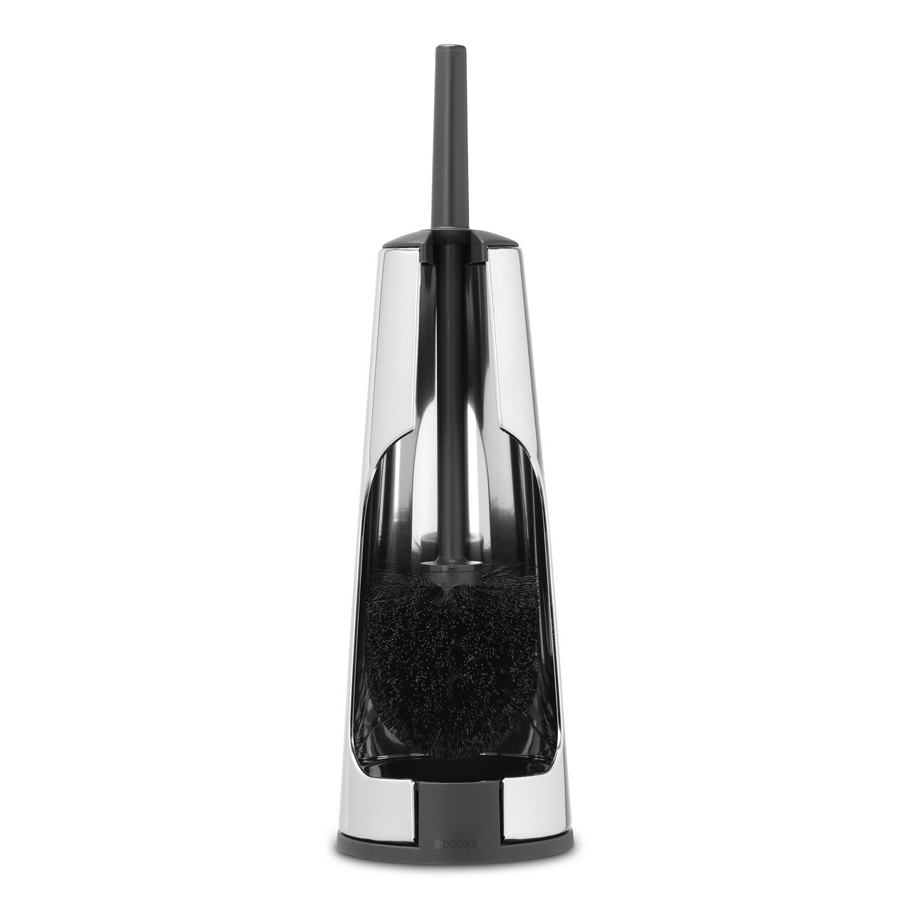Toilet Brush &amp; Holder - Matt Steel
