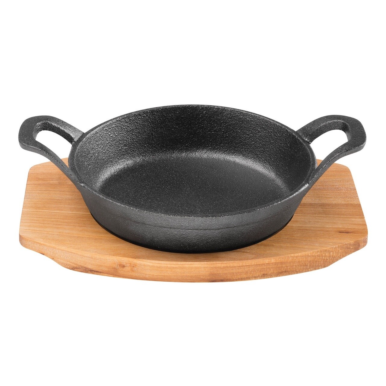 Pyrocast Round Gratin with Maple Tray -  2 Sizes, Code: 18cm