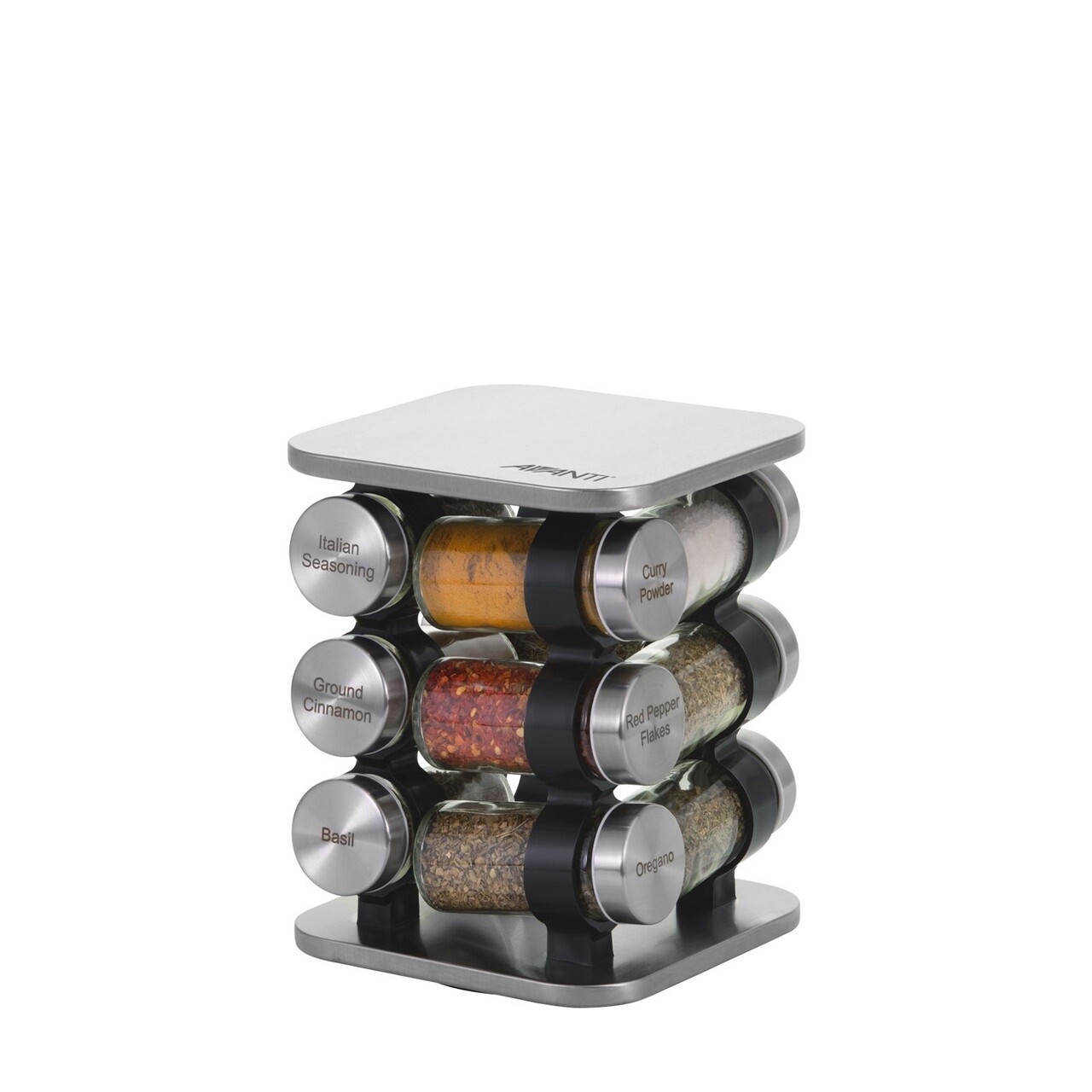 Revolving Herb &amp; Spice Rack Set Jar -12 Jars