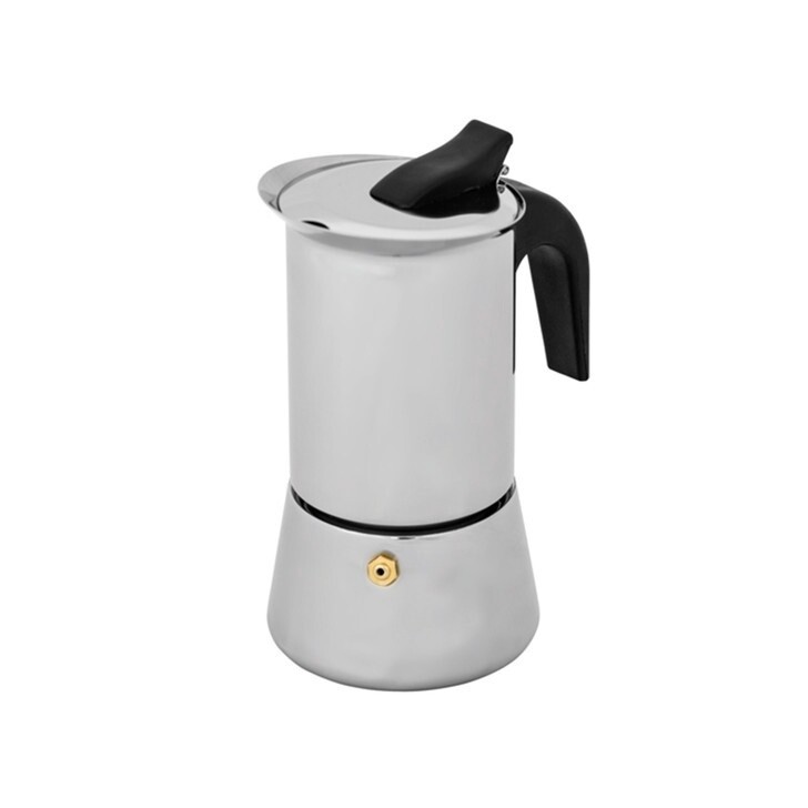 Inox Espresso Coffee Makers - 4 Sizes, Size: 100ml / 2 Cup