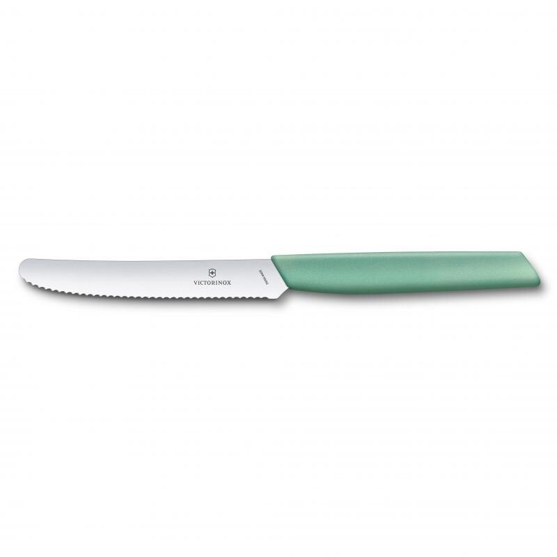 Swiss Modern Tomato Knife Wavy - Mint