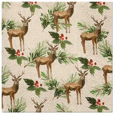 Lunch Napkins 33Cm We Care Deers
