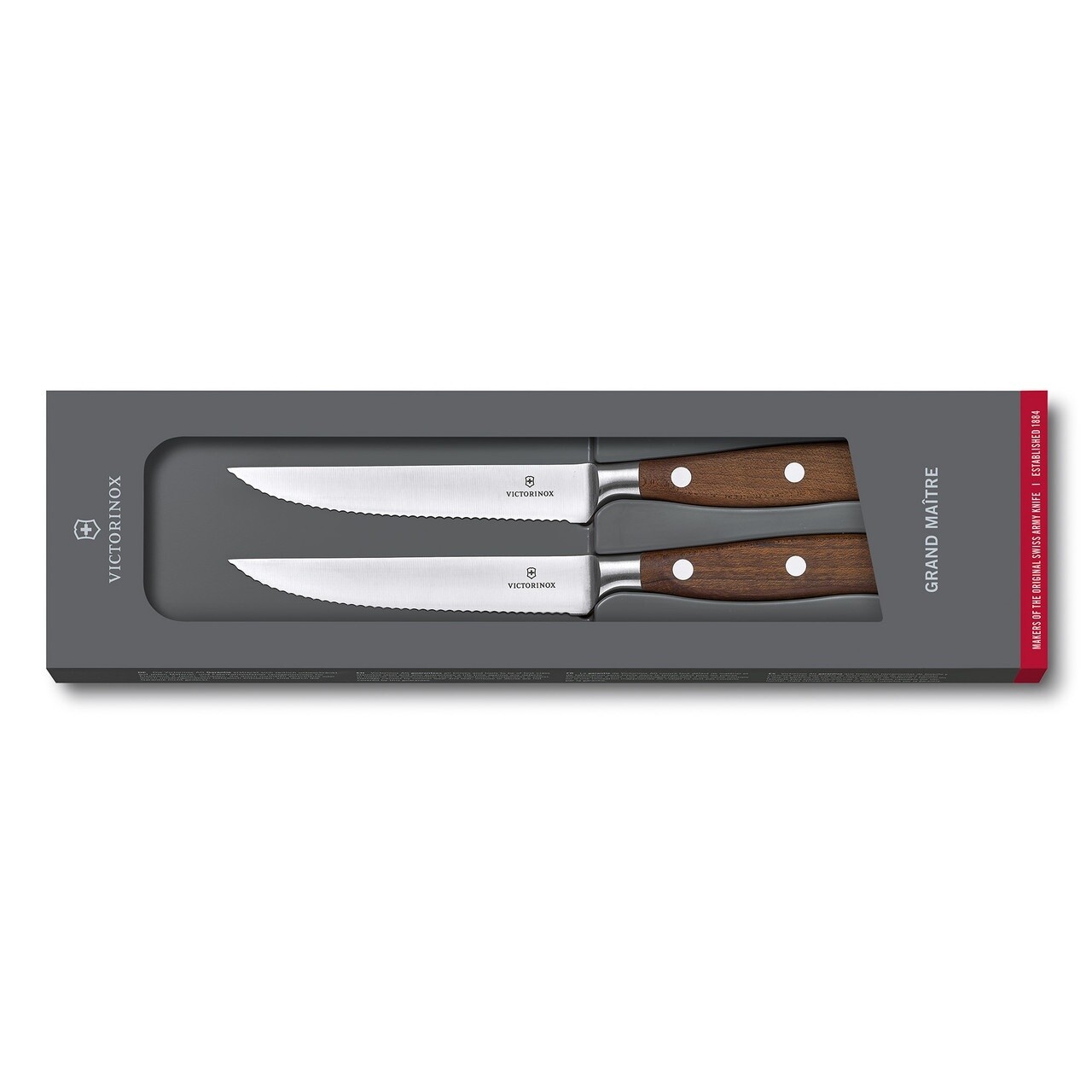 Grand Maitre Wood Steak Knife Set - 2 Sets, Size: Set of 2