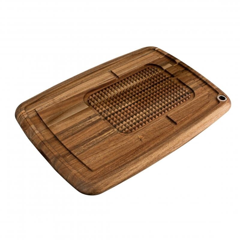 Acacia Wood Long Grain Carving Board With Feet