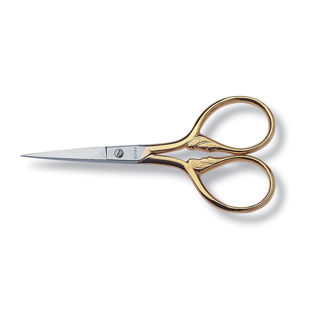 Stork Embroidery Scissors,9cm, Gold-Plated