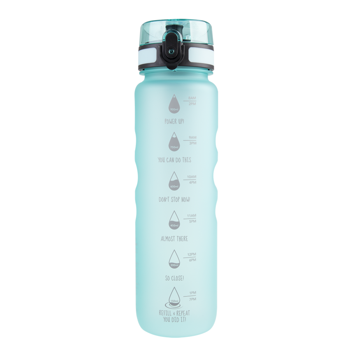 Oasis Tritan Motivaional Bottle 1L - 3 Colors, Color: Aqua Marine