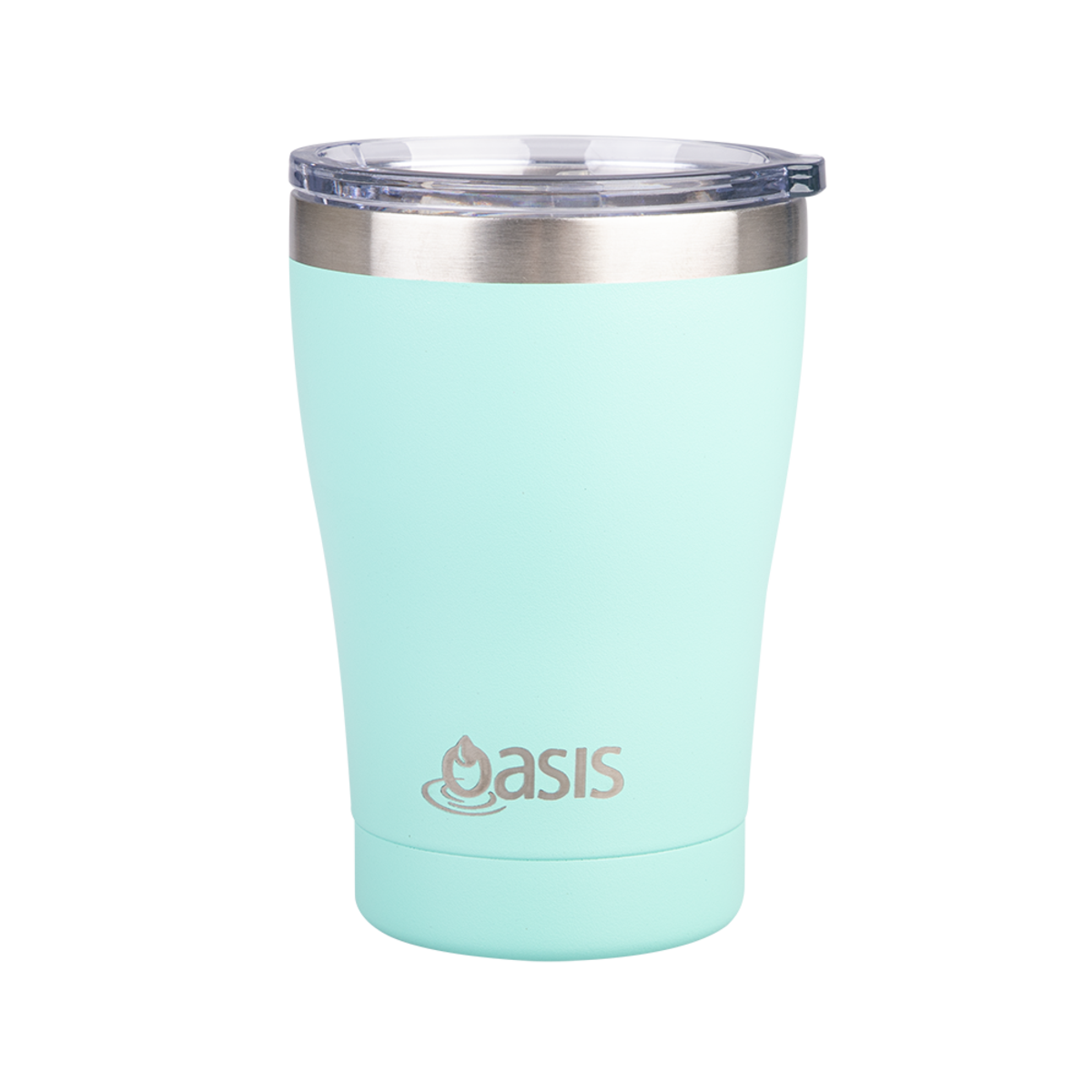 Oasis Stainless Steel Double Wall Insulated Travel Cup 350ml, Colour: Mint