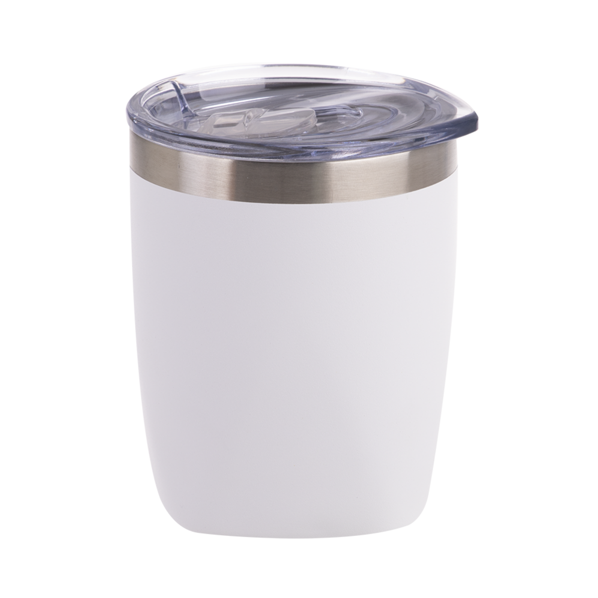 Stainless Steel Double Wall Matte White Insulated Tumbler Old Fashion - 300L (6 Colors), Colour: Matte White