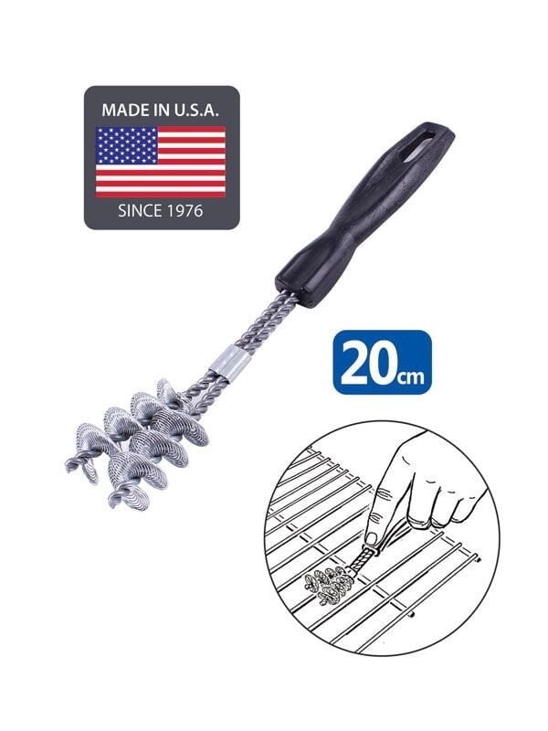 White Magic Medium Double Helix Barbecue Brush, Range: 20cm