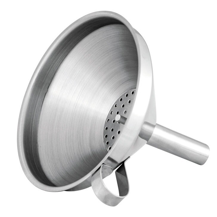 12cm Funnel With Filter - Stainless Steel