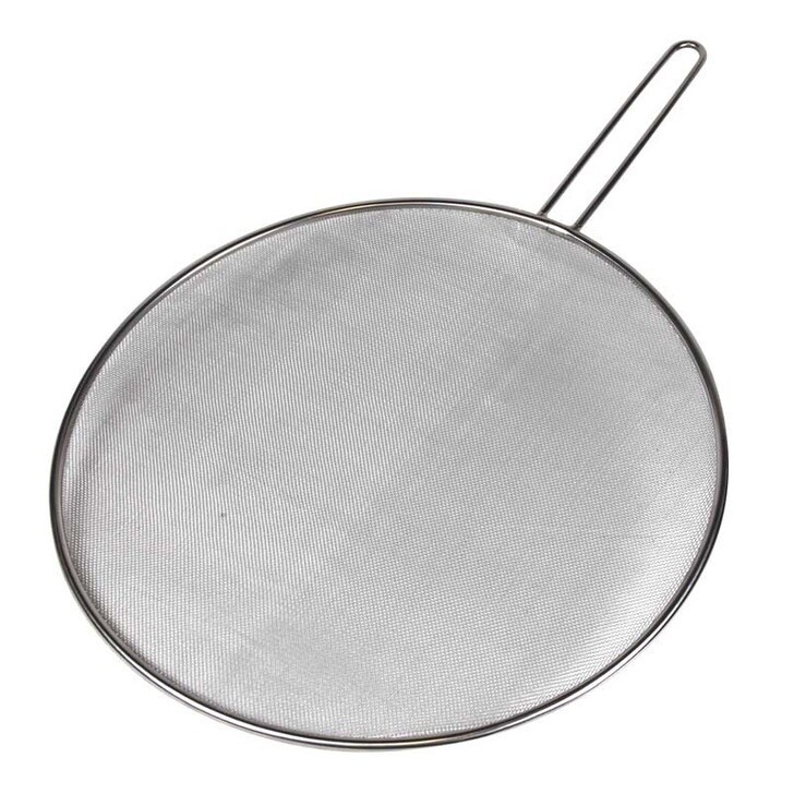 Stainless Steel Splatter Screen 33cm-Wire Handle