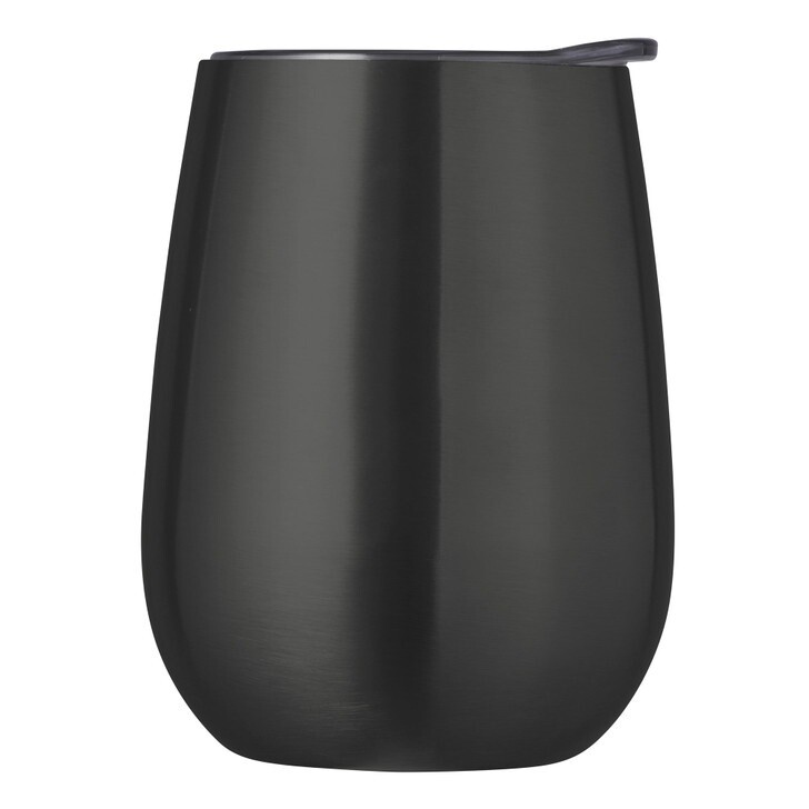 Double Wall Insulated Wine Tumbler - 300ml - Gunmetal