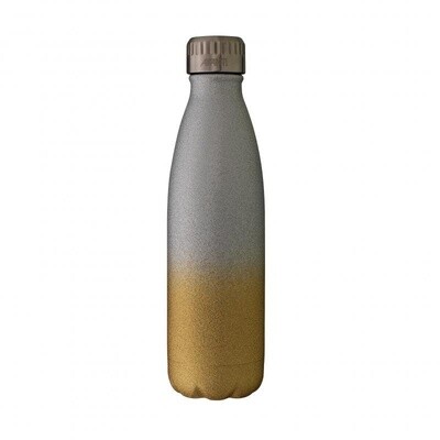 Fluid Bottle 500ml Glitter Champagne &amp; Silver