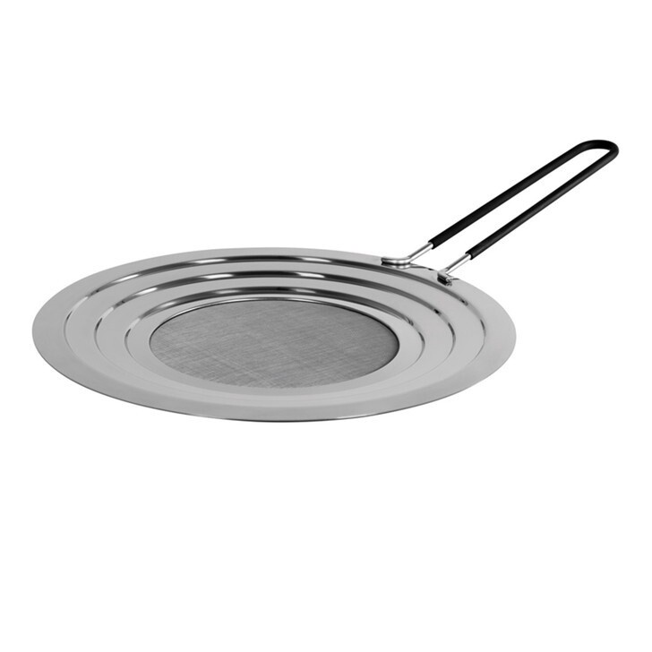 Stainless Steel Splatter Guard With Insulated Handle 32cm