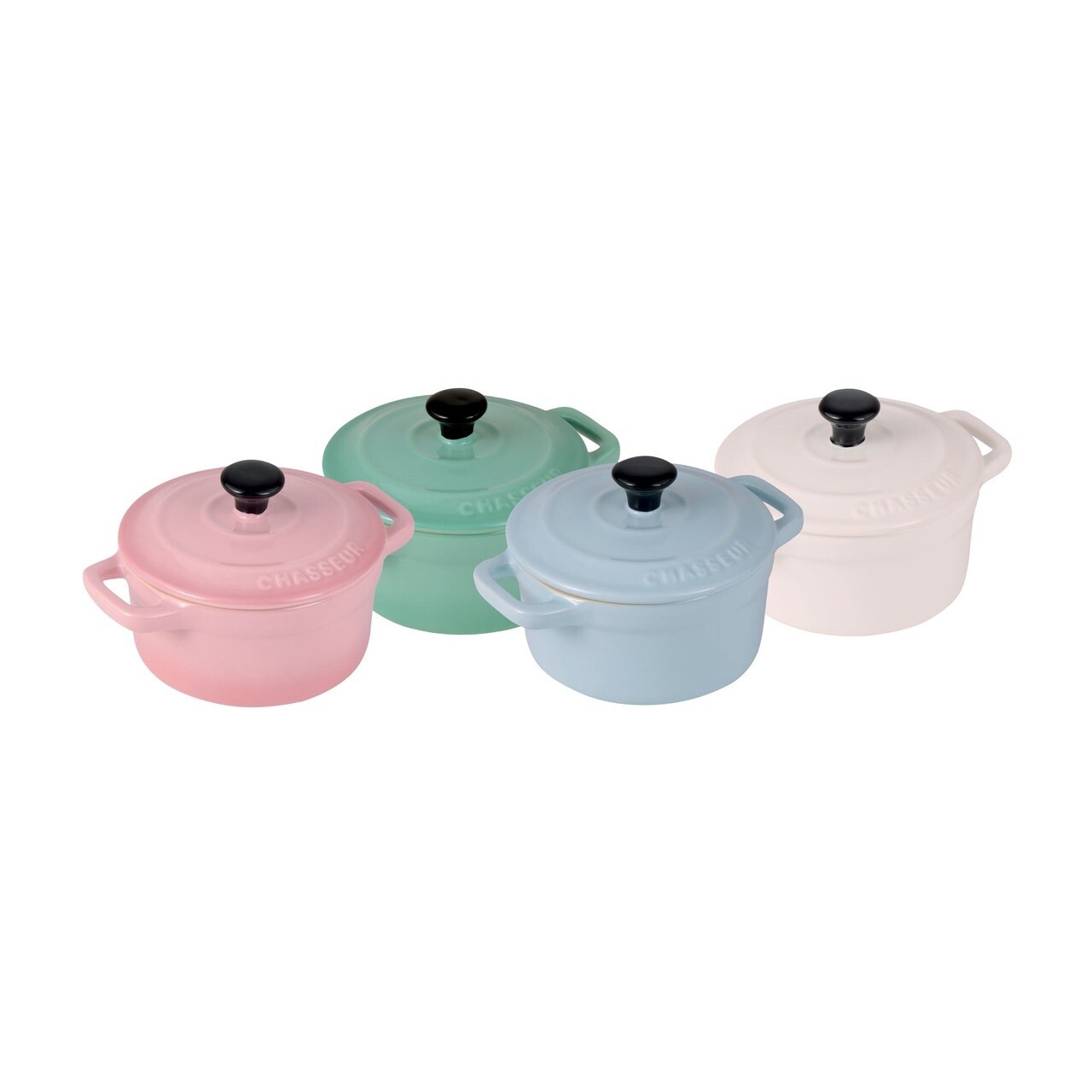 Macaron Collection 4 piece Mini Cocotte Set