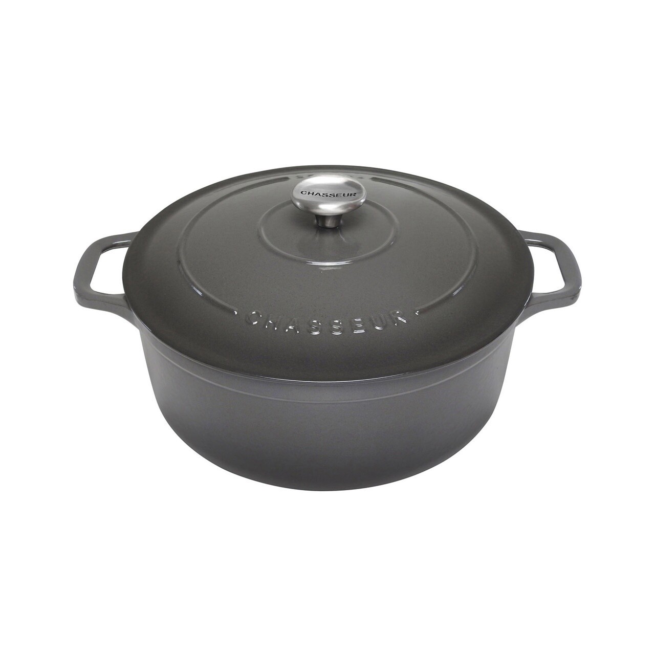 SH Chasseur Round French Oven - Caviar(3 Sizes), Size: 4L, Range: 24cm