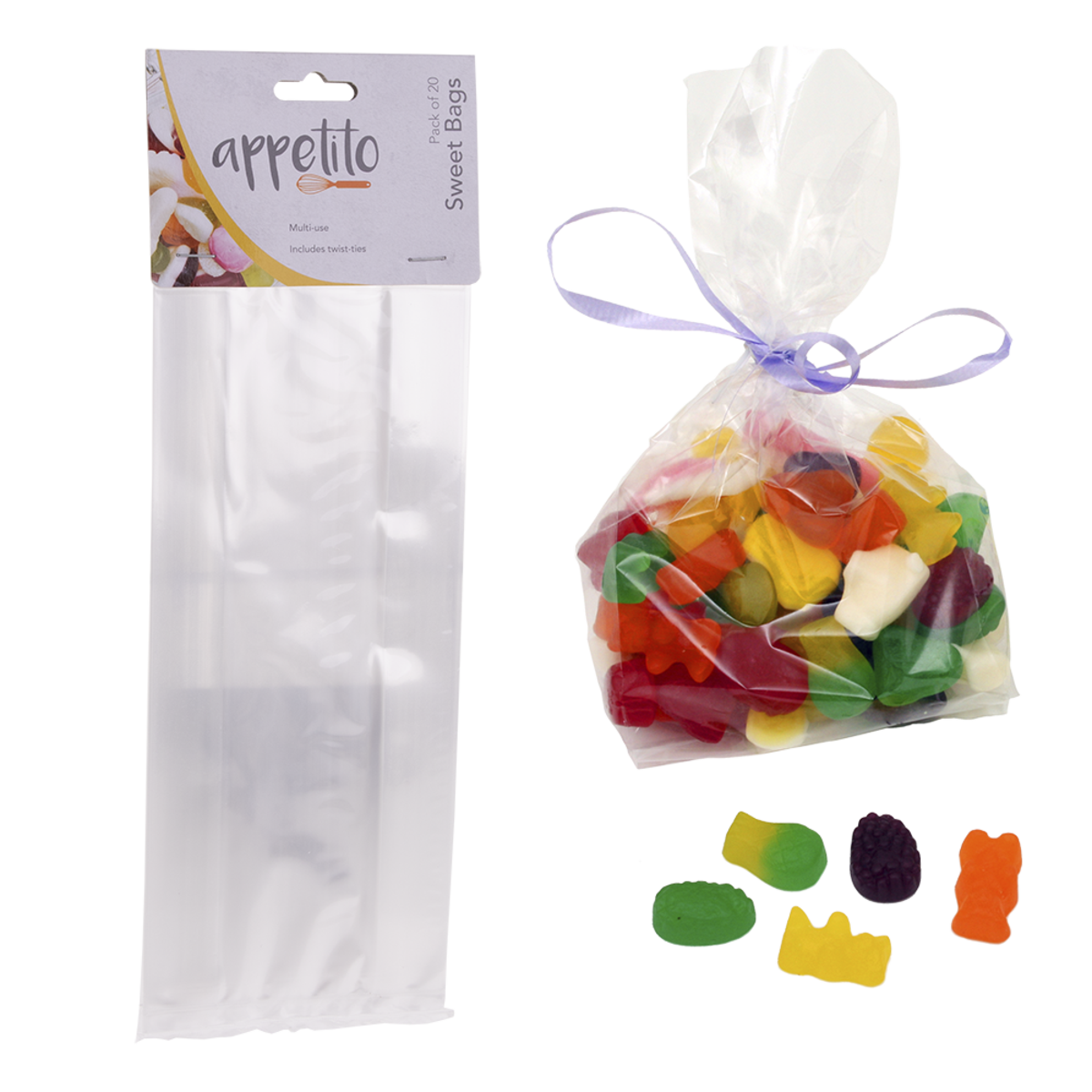 Sweets Bag Pack 20 - Clear