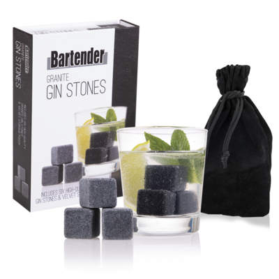 Gin Stones Set 6 W/Bag