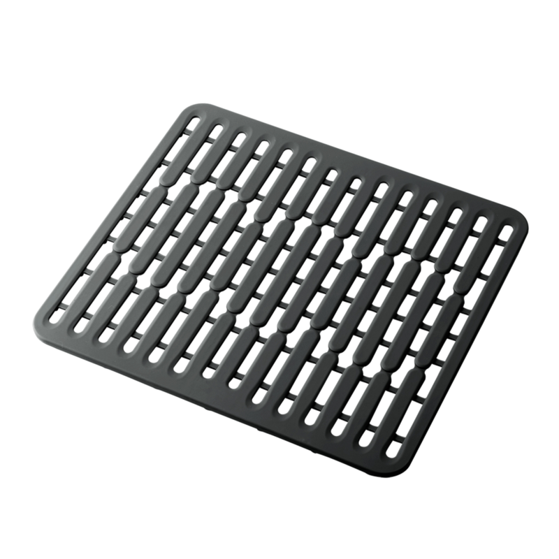 Silicone Sink Protector 32cm X 28cm - Black, Colour: Black