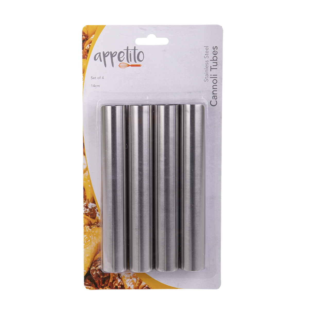 Stainless Steel Cannoli Tubes Set 4