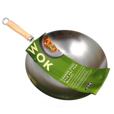 Carbon Steel Stir Fry Pan / Wok - 30cm