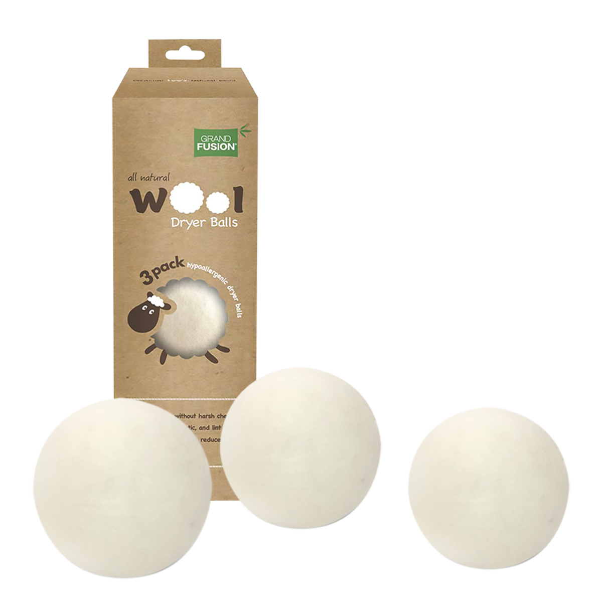 Wool Dryer Balls 3 Pack