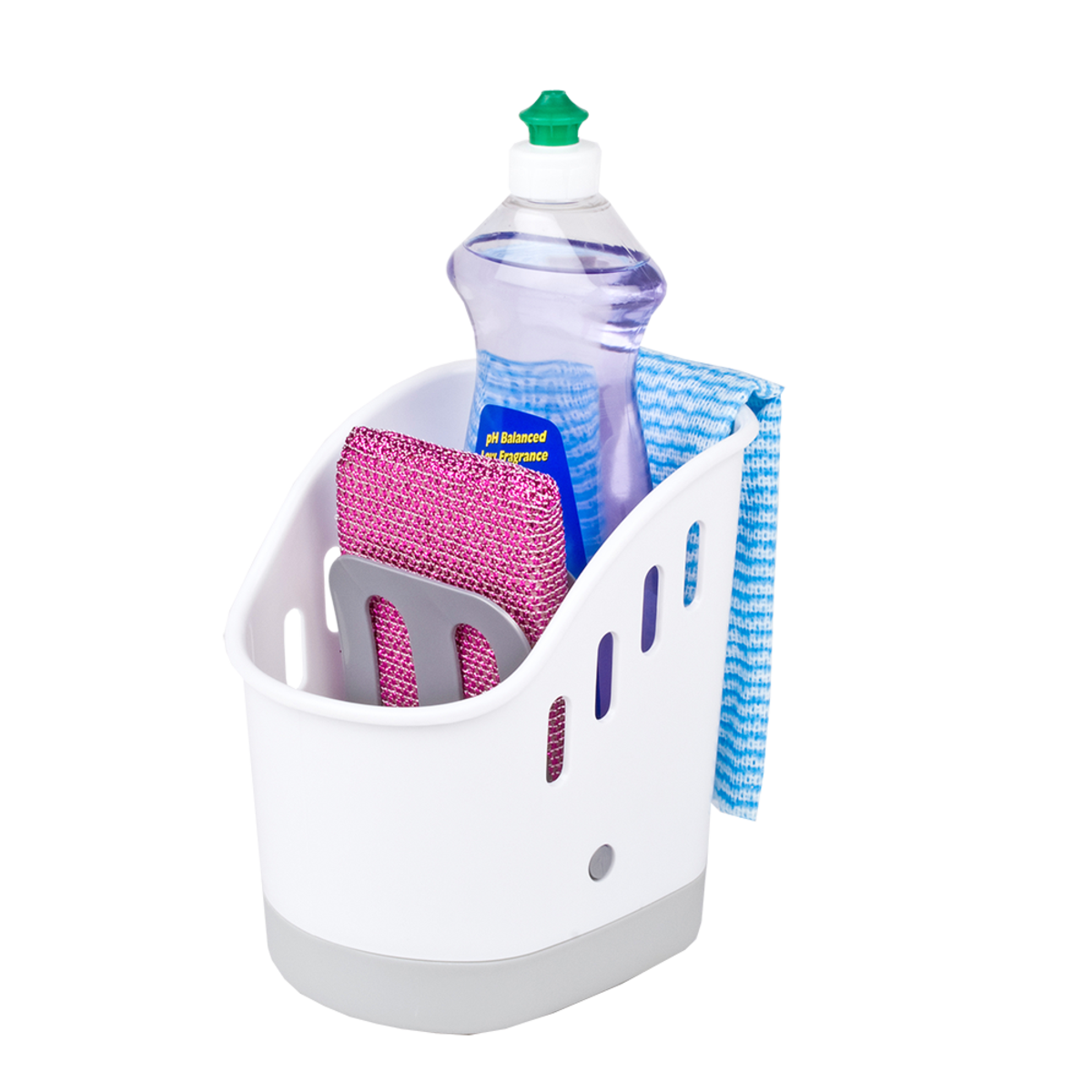 D.Line Sink Tidy - White, Colour: White