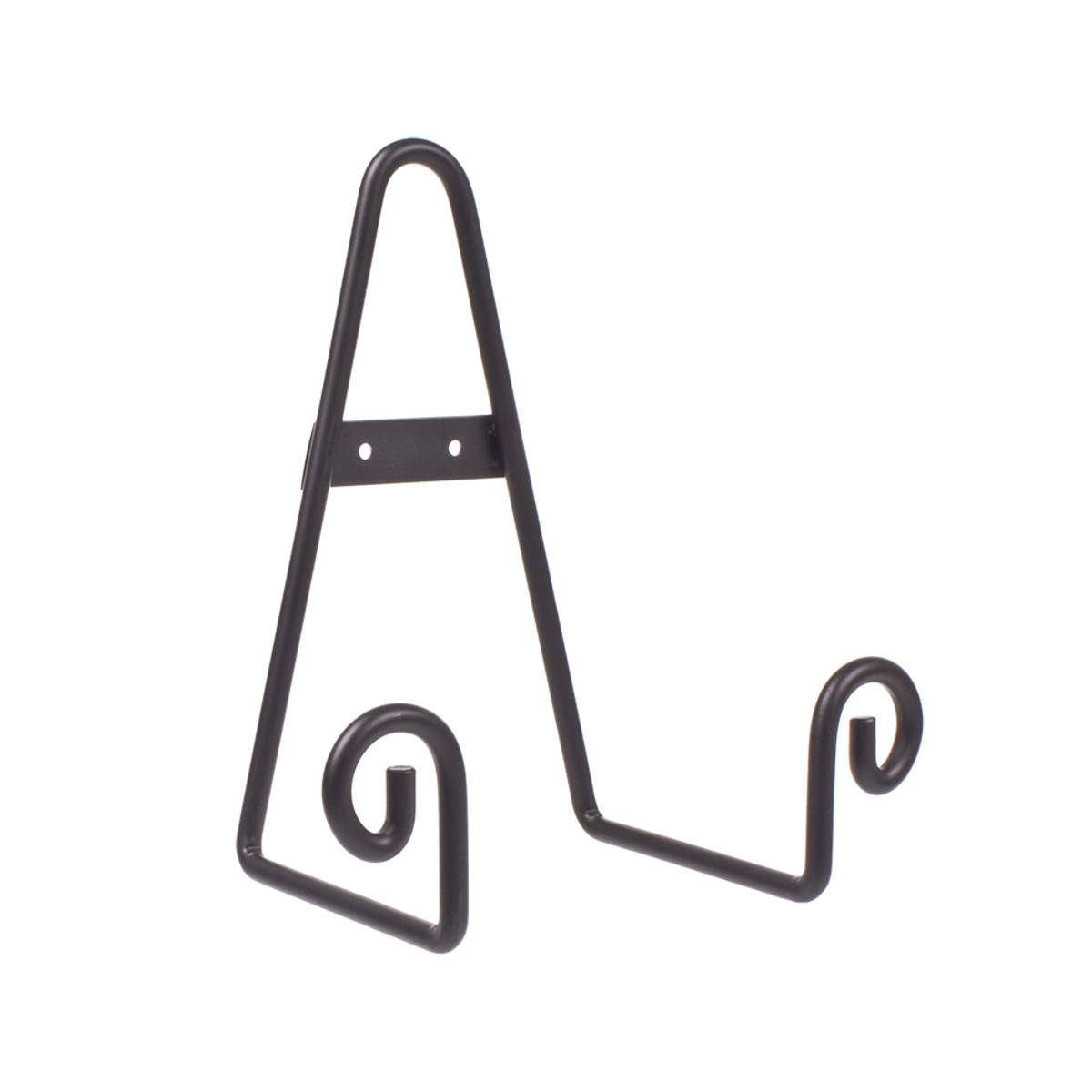 Large Scroll Plate Stand 21Cm, Colour: Black