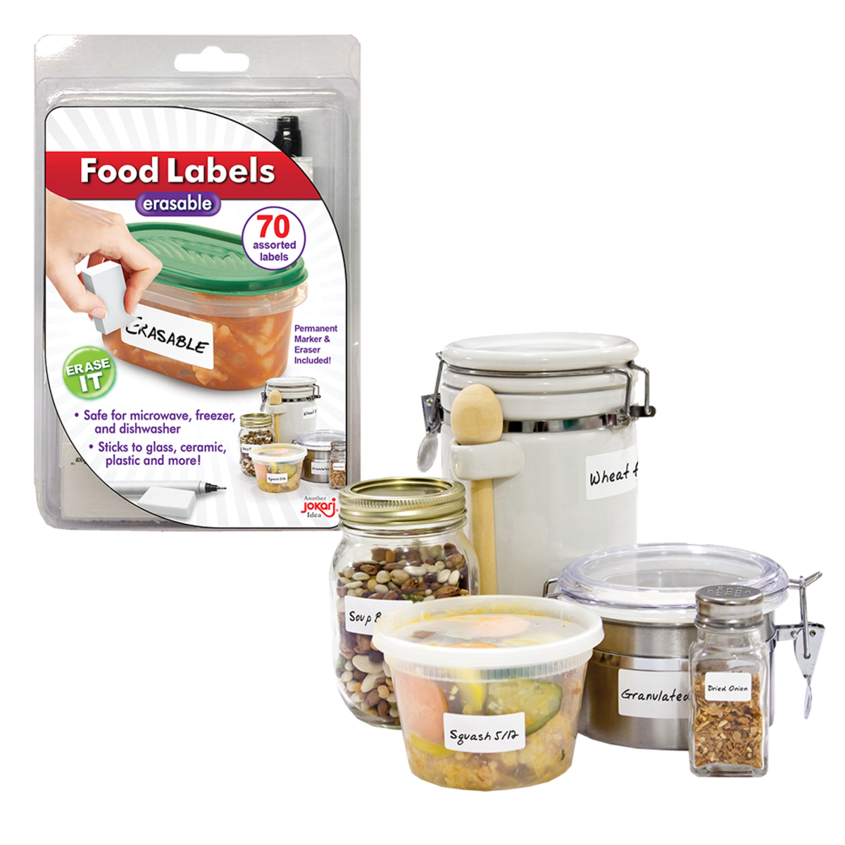 Food Labels Erasable (Pen &amp; Eraser)