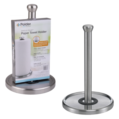 Single-Tear Stainless Steel Paper Towel Holder