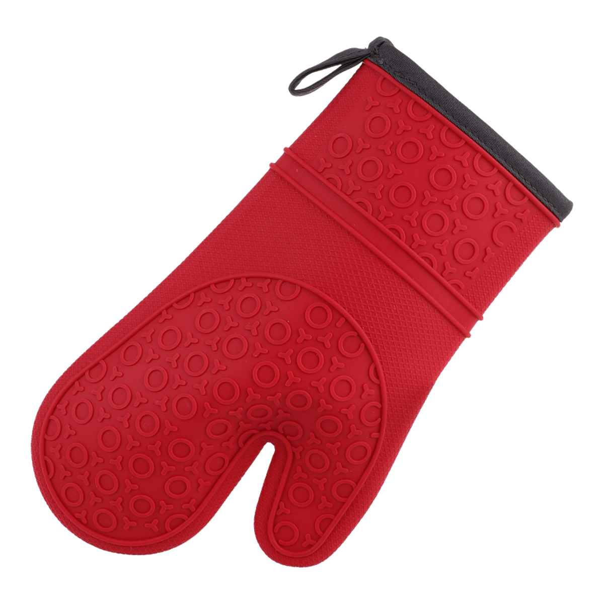 Silicone Oven Glove - Red, Colour: Red